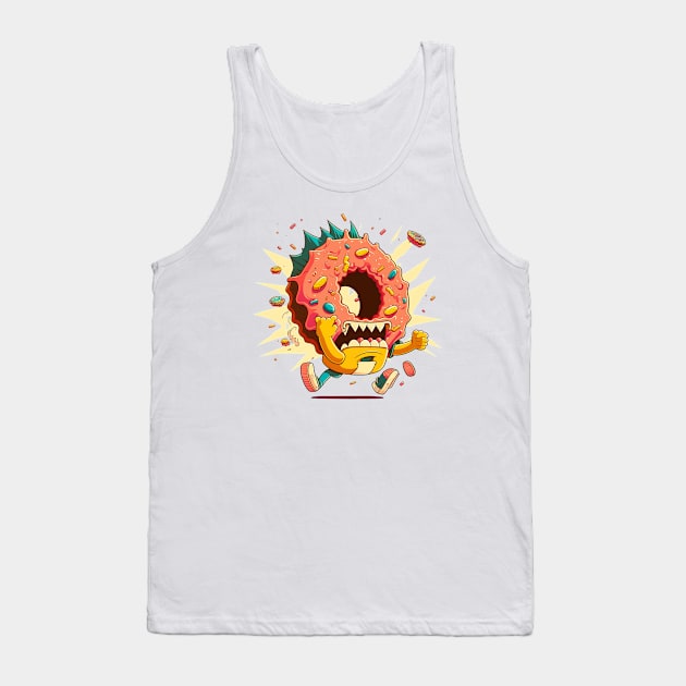 Angry Donut Tank Top by bmron